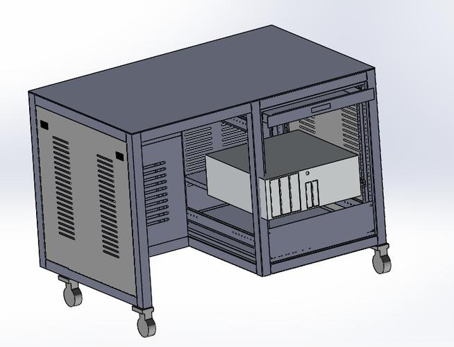 3d图纸测试机机柜k626非标自动化设备资料设计素材